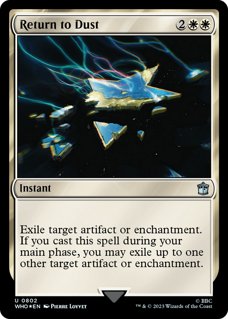 Return to Dust (Surge Foil) (WHO-802) - Doctor Who Foil