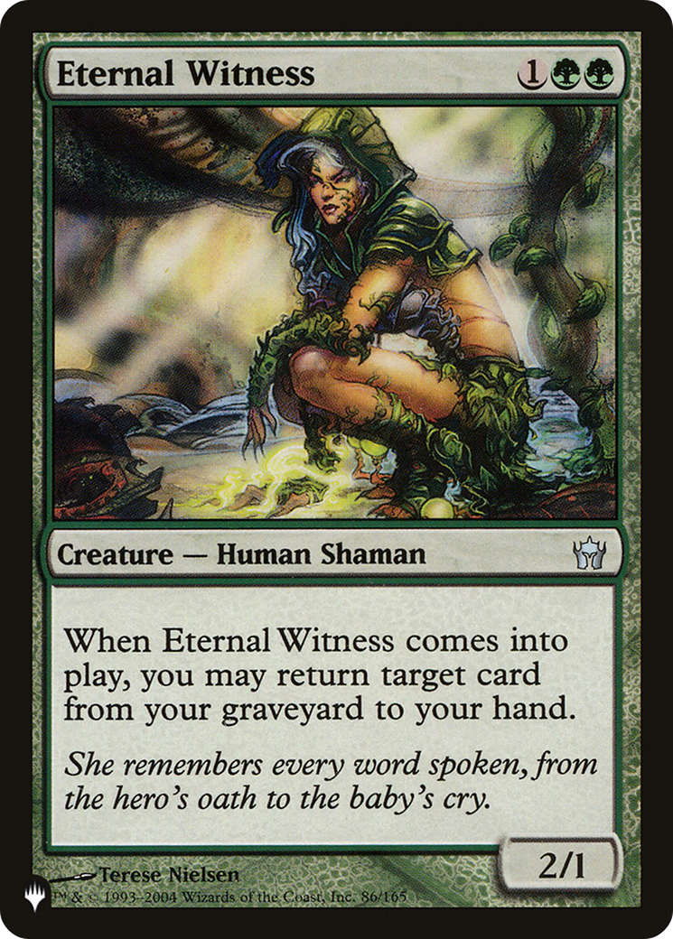 Eternal Witness (5DN) (LIST-86/165) - The List