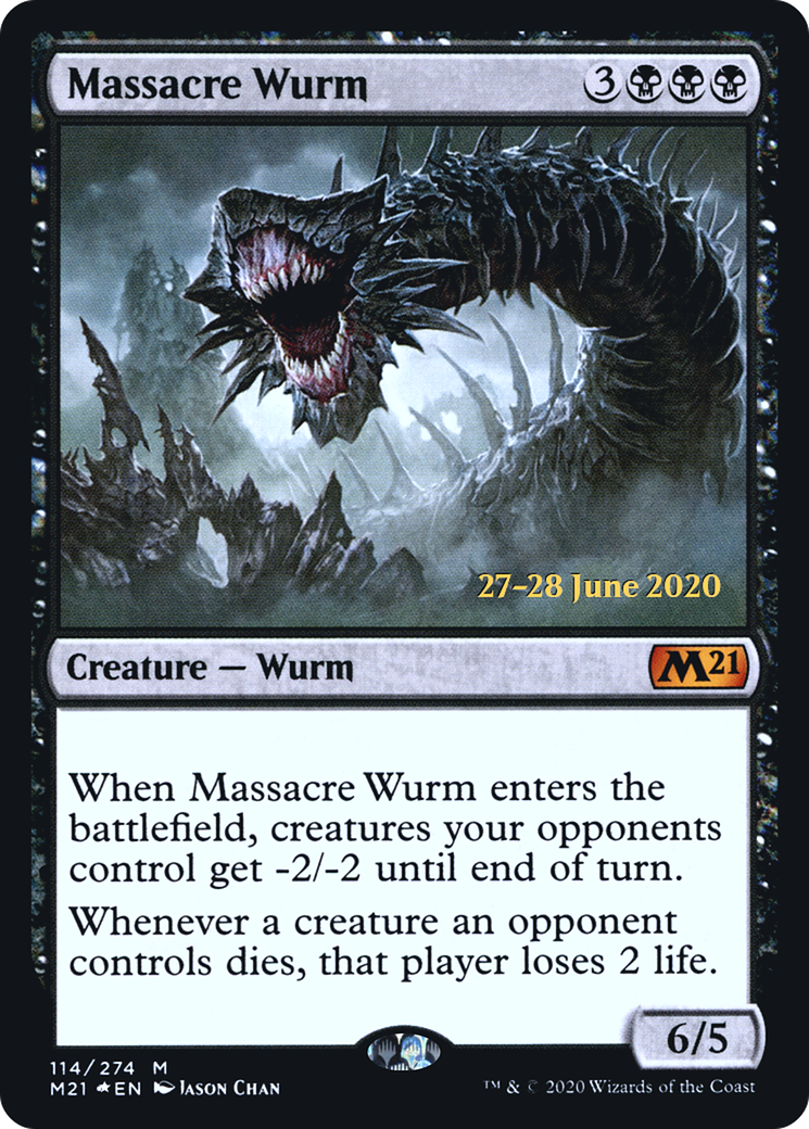 Massacre Wurm (PRE-114) - Core Set 2021 Promos Foil