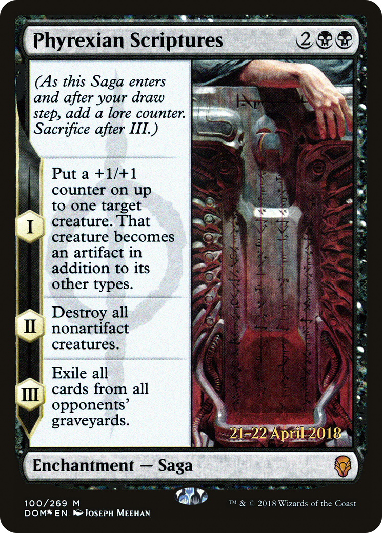 Phyrexian Scriptures (PRE-100) - Dominaria Promos Foil