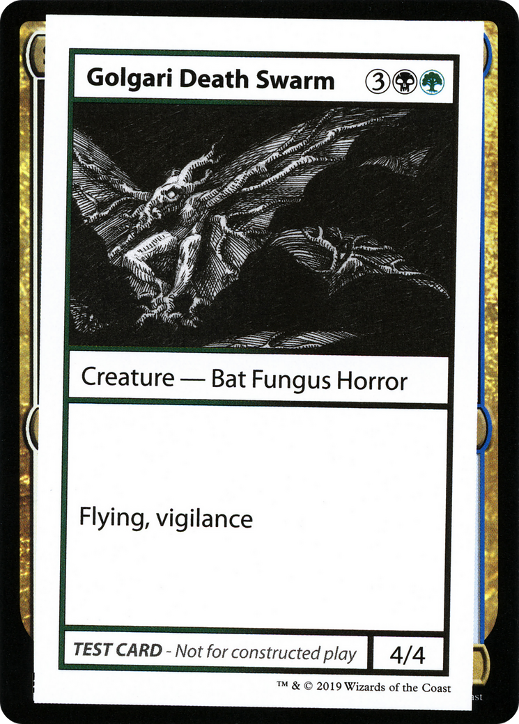 Golgari Death Swarm (No PW Symbol) (CMB1-091) - Mystery Booster Playtest Cards 2021