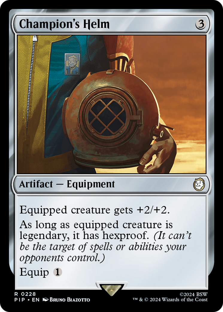 Champion's Helm (PIP-228) - Fallout Foil