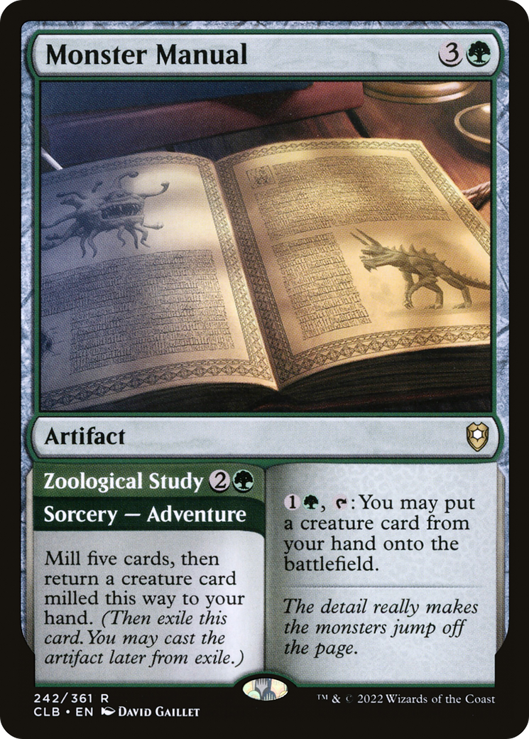 Monster Manual (CLB-242) - Commander Legends: Battle for Baldur's Gate Foil