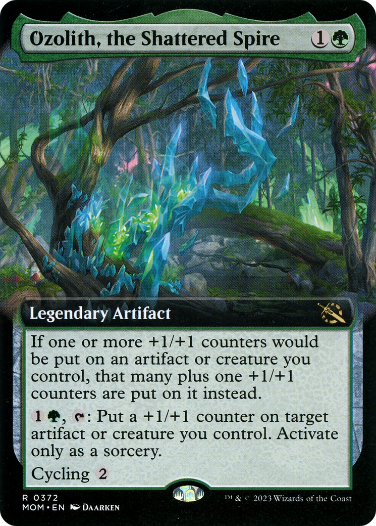 Ozolith, the Shattered Spire (Extended Art) (MOM-372) - March of the Machine: (Extended Art) Foil