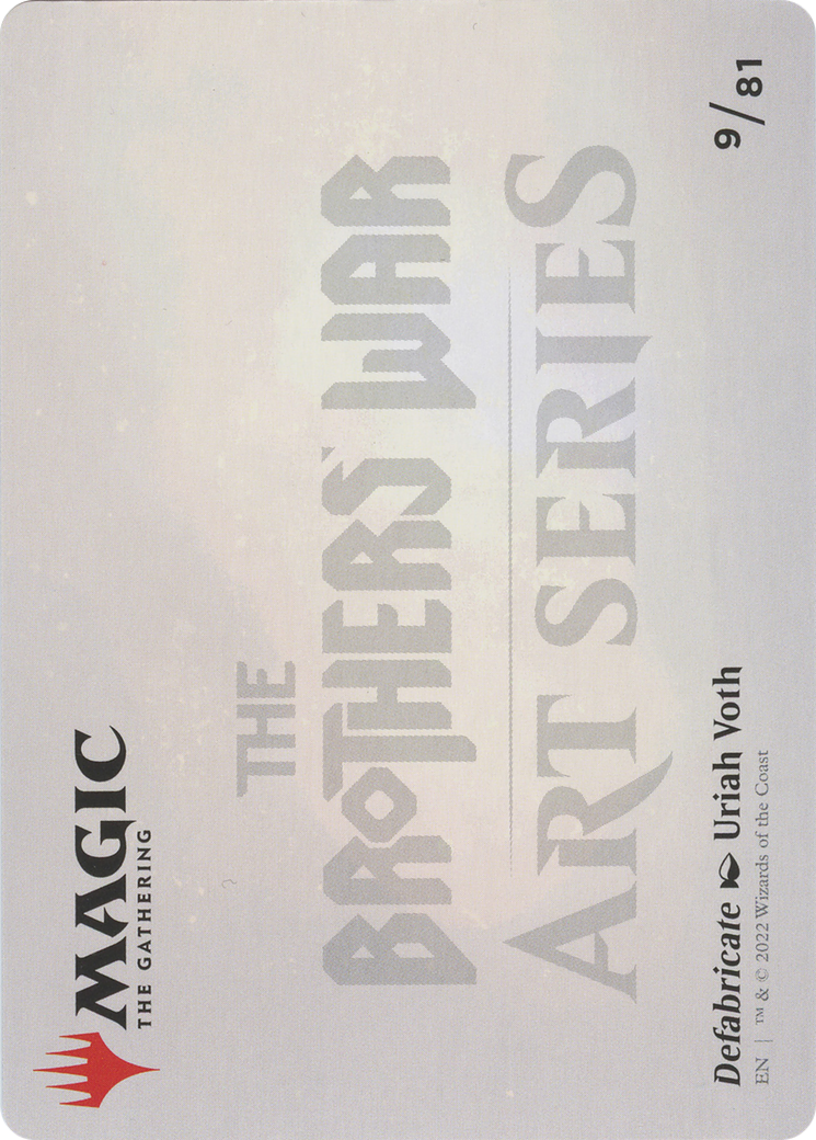 Defabricate // Defabricate (ABRO-009) - The Brothers' War Art Series (Borderless)