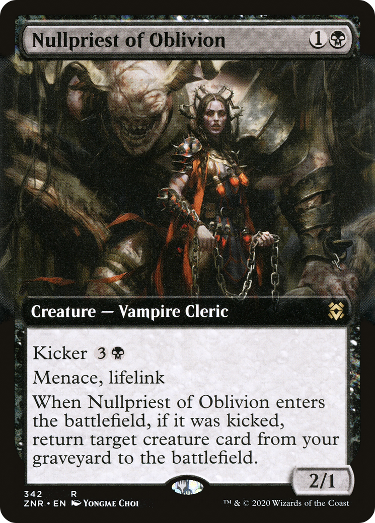 Nullpriest of Oblivion (Extended Art) (ZNR-342) - Zendikar Rising: (Extended Art)