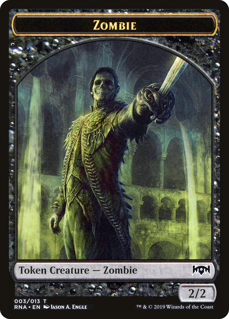 Zombie Token (RNA-003) - Ravnica Allegiance Tokens