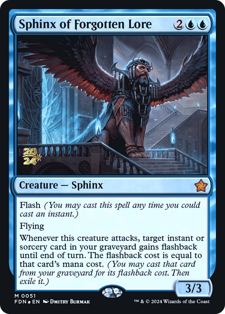 Sphinx of Forgotten Lore (PRE-051) - Foundations Promos Foil