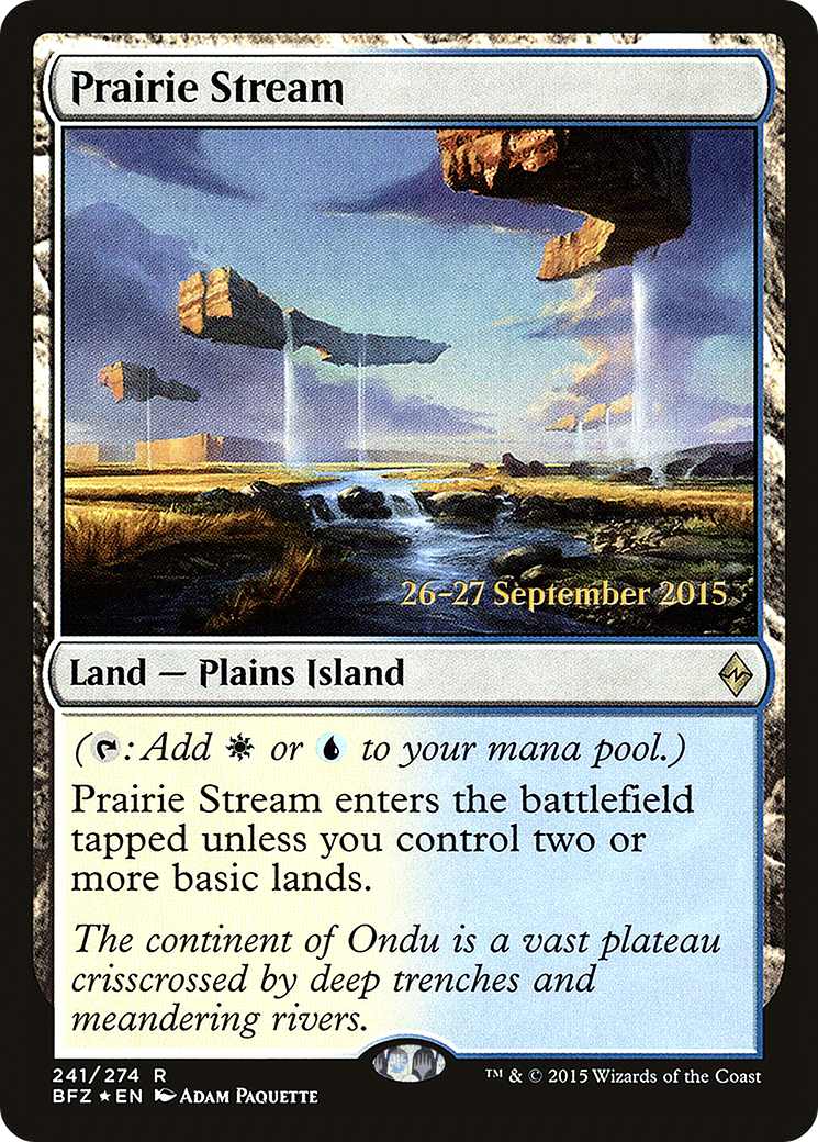 Prairie Stream (PRE-241) - Battle for Zendikar Promos Foil