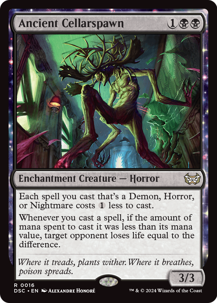 Ancient Cellarspawn (DSC-016) - Duskmourn: House of Horror Commander: (enchantment)