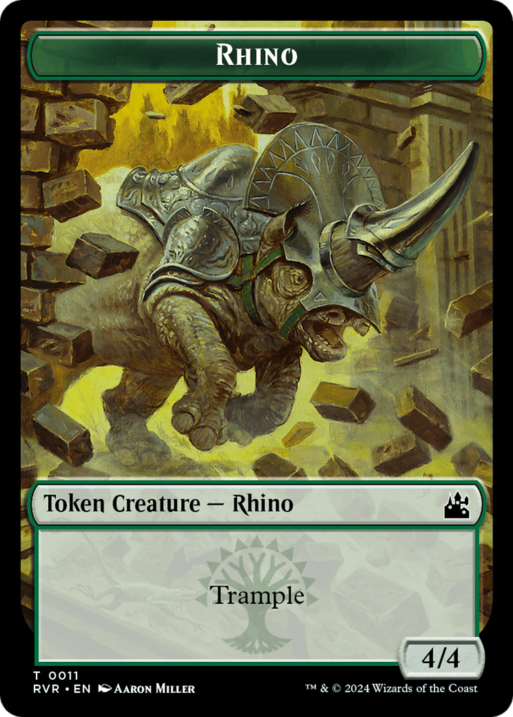 Rhino (TRVR-011) - Ravnica Remastered Tokens