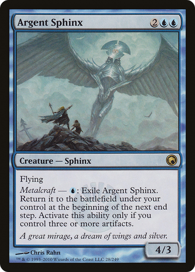 Argent Sphinx (SOM-028) - Scars of Mirrodin Foil
