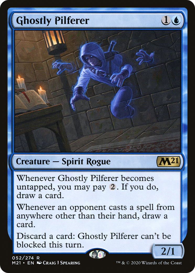 Ghostly Pilferer (M21-052) - Core Set 2021 Foil