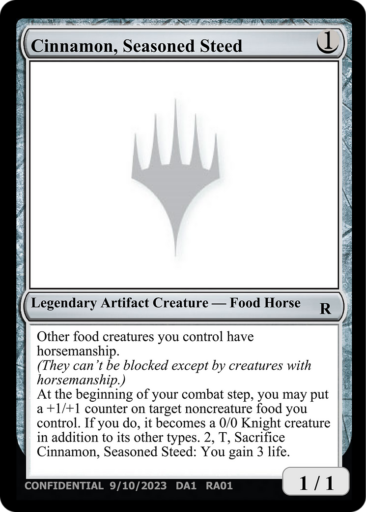 Cinnamon, Seasoned Steed (UNK-RA01) - Unknown Event
