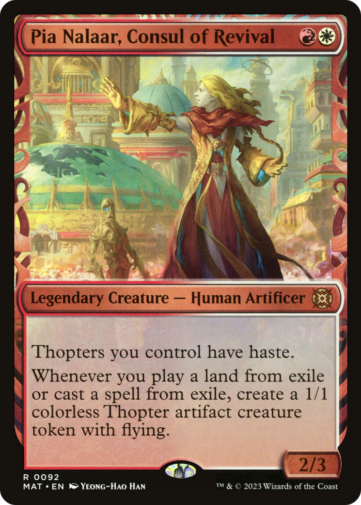 Pia Nalaar, Consul of Revival (Showcase) (MAT-092) - March of the Machine: The Aftermath: (Showcase) Foil