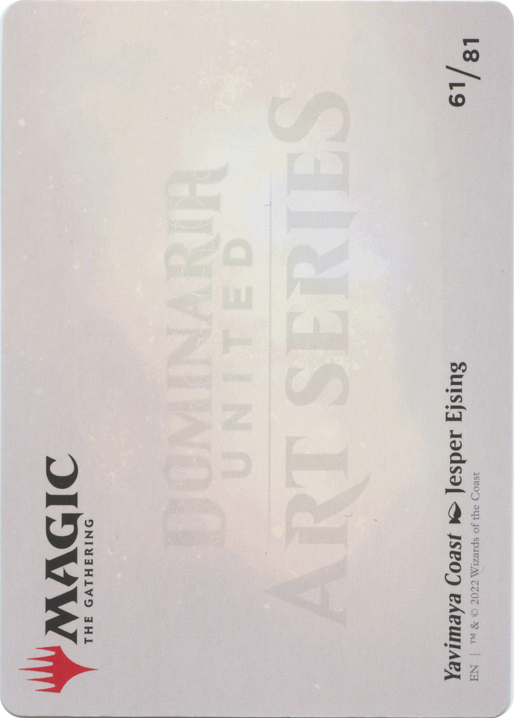 Yavimaya Coast // Yavimaya Coast (ADMU-061) - Dominaria United Art Series (Borderless)