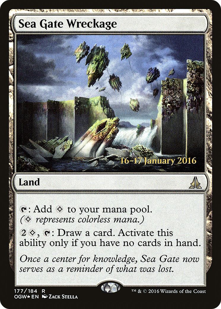 Sea Gate Wreckage (PRE-177) - Oath of the Gatewatch Promos Foil