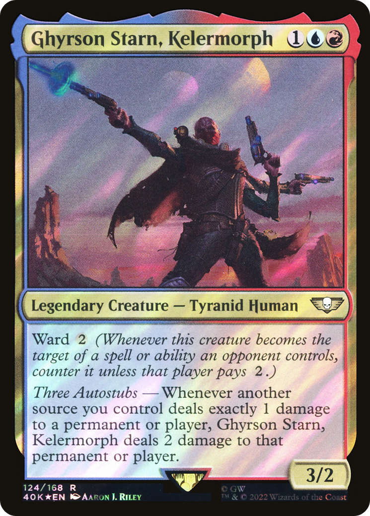 Ghyrson Starn, Kelermorph (Surge Foil) (40K-124) - Warhammer 40,000 Commander Foil