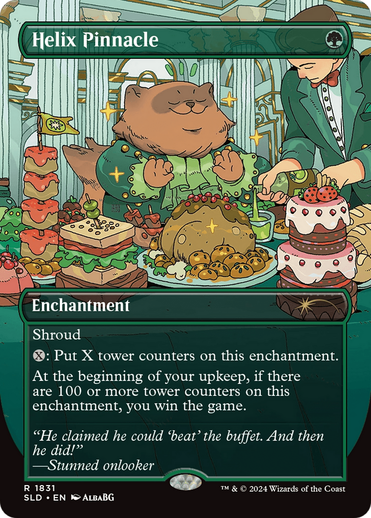 Helix Pinnacle (Rainbow Foil) (SLD-1831) - Secret Lair Drop (Borderless) Foil