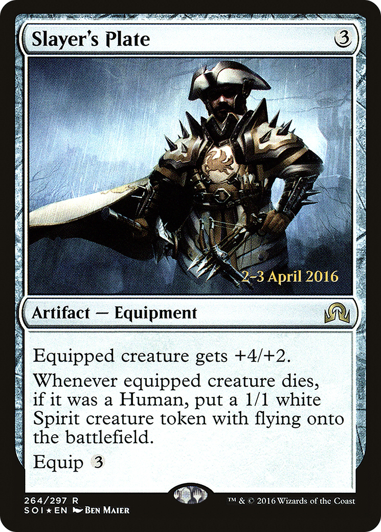 Slayer's Plate (PRE-264) - Shadows over Innistrad Promos Foil