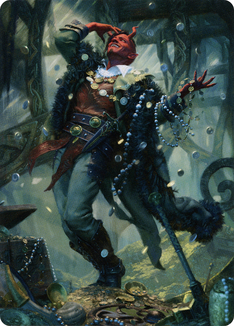 Tibalt, Cosmic Impostor // Tibalt, Cosmic Impostor (ASKHM-067) - Art Series: Kaldheim (Borderless)