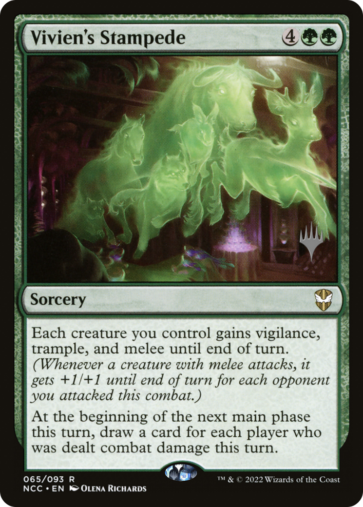 Vivien's Stampede (PPSNC-065) - New Capenna Commander Promos Foil