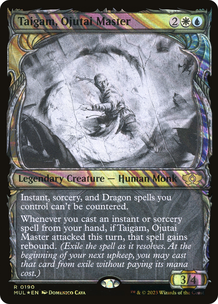 Taigam, Ojutai Master (Halo Foil) (MUL-190) - Multiverse Legends: (Showcase) Foil
