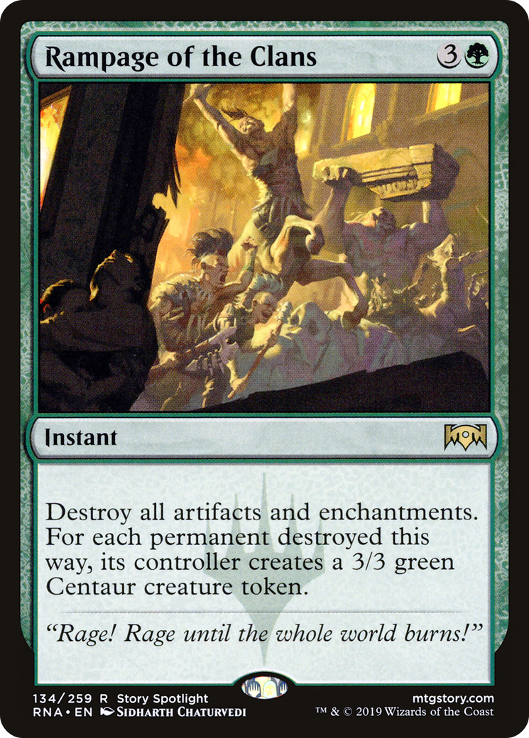 Rampage of the Clans (RNA-134) - Ravnica Allegiance Foil