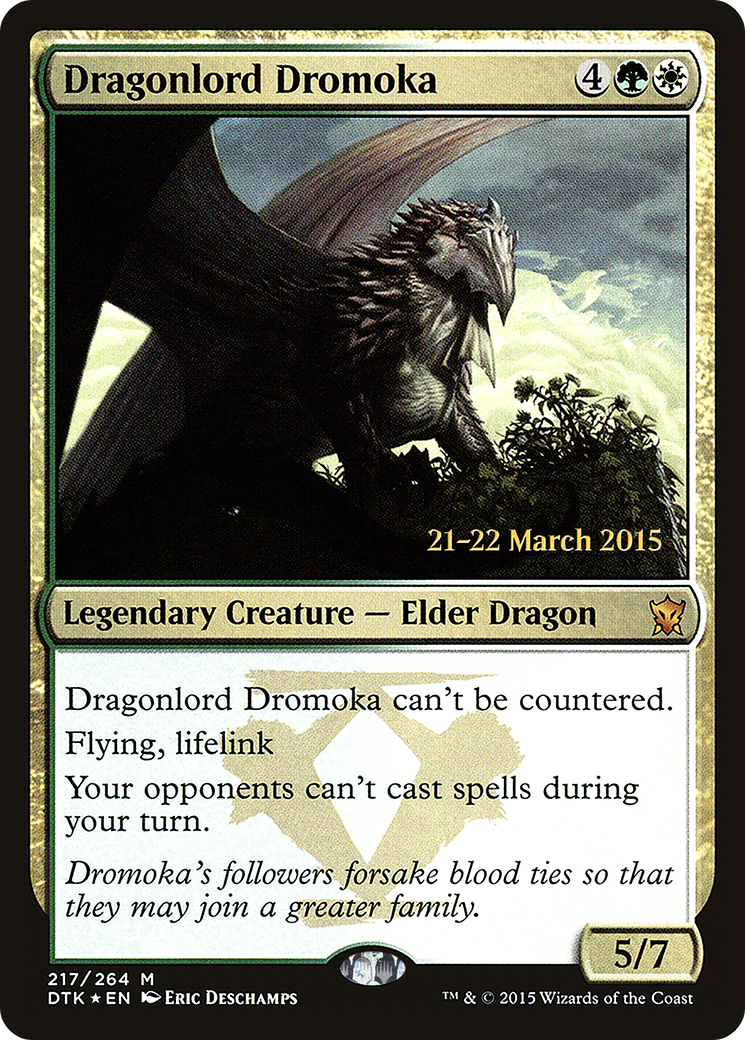 Dragonlord Dromoka (PRE-217) - Dragons of Tarkir Promos Foil
