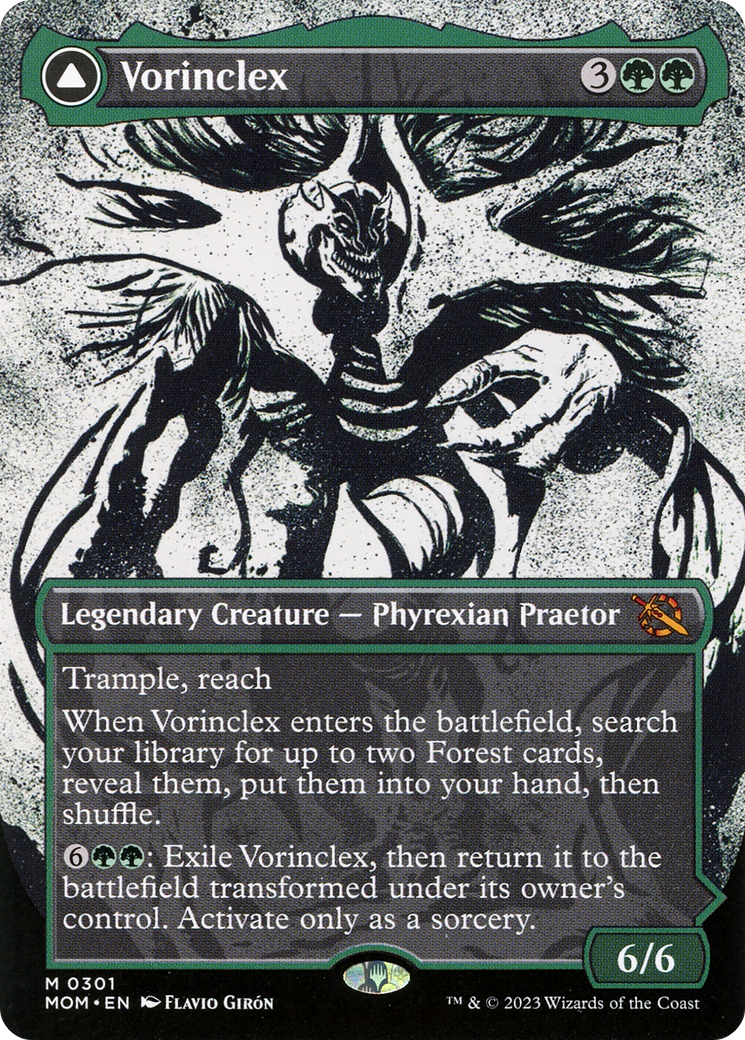 Vorinclex (Showcase) (MOM-301) - March of the Machine: (Showcase) (Borderless) Foil