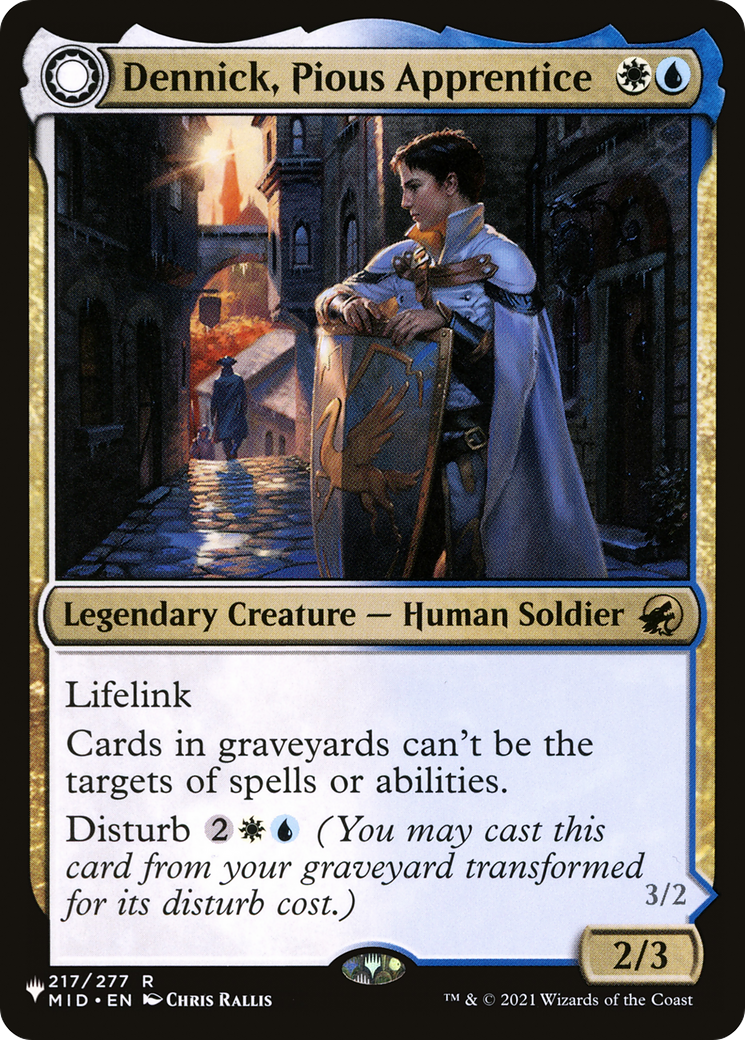 Dennick, Pious Apprentice (LIST-MID-217) - The List: (Double Faced Transform)