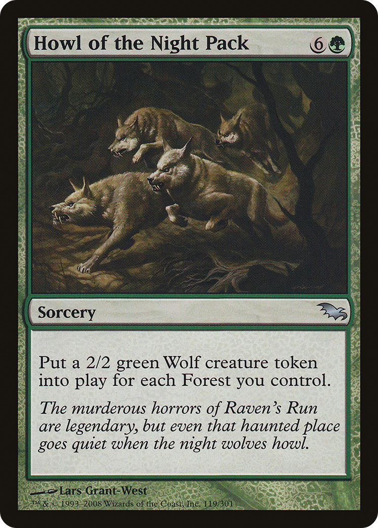 Howl of the Night Pack (SHM-119) - Shadowmoor Foil
