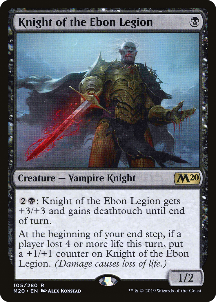 Knight of the Ebon Legion (M20-105) - Core Set 2020
