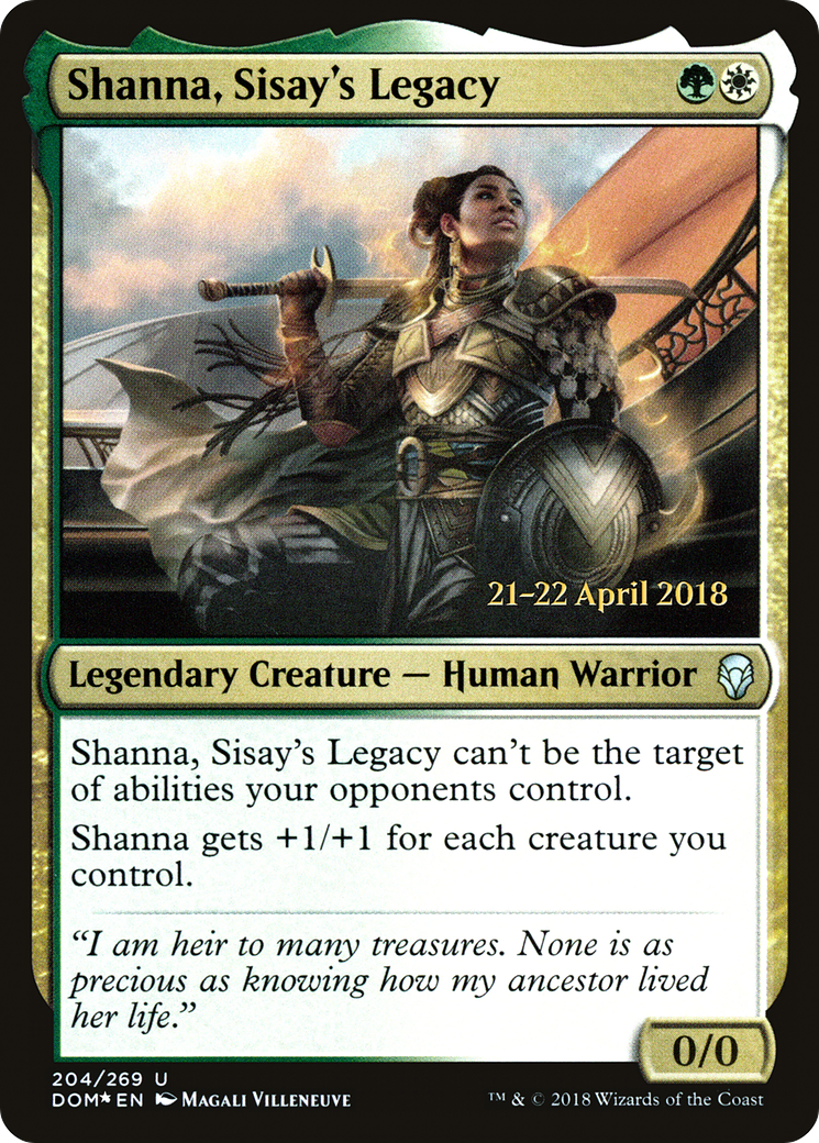 Shanna, Sisay's Legacy (PRE-204) - Dominaria Promos Foil
