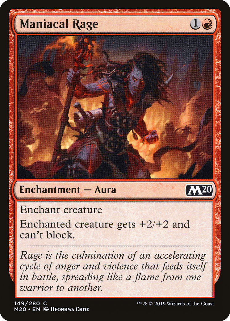 Maniacal Rage (M20-149) - Core Set 2020