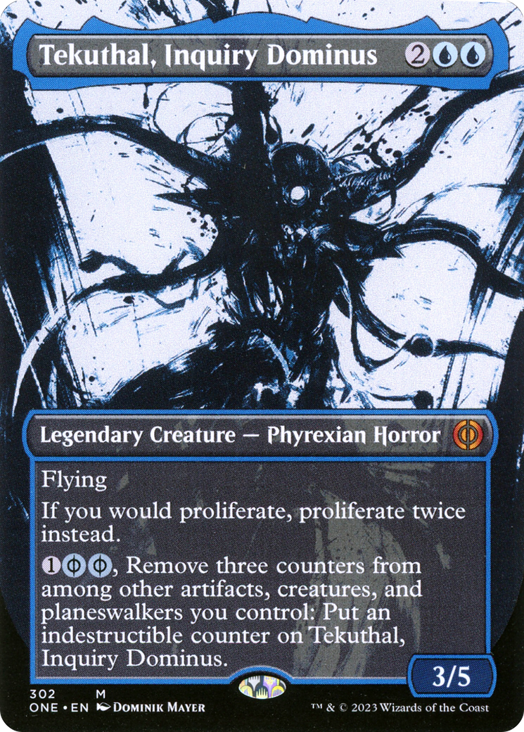 Tekuthal, Inquiry Dominus (Showcase) (ONE-302) - Phyrexia: All Will Be One: (Showcase) (Borderless) Foil