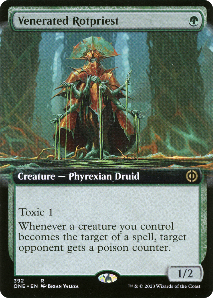 Venerated Rotpriest (Extended Art) (ONE-392) - Phyrexia: All Will Be One: (Extended Art) Foil