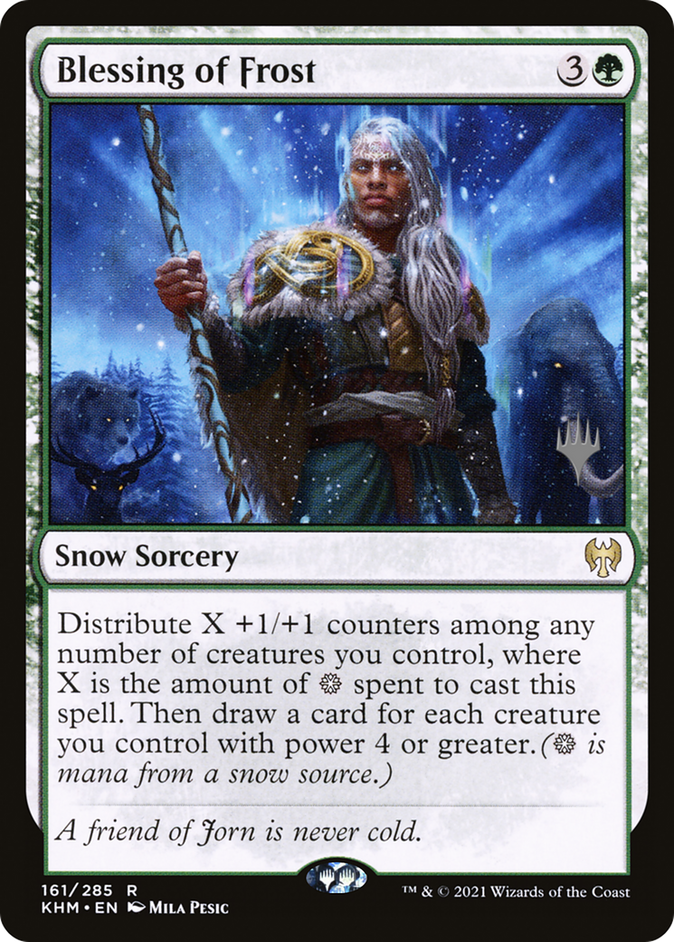 Blessing of Frost (PPKHM-161) - Kaldheim Promos: (snow)