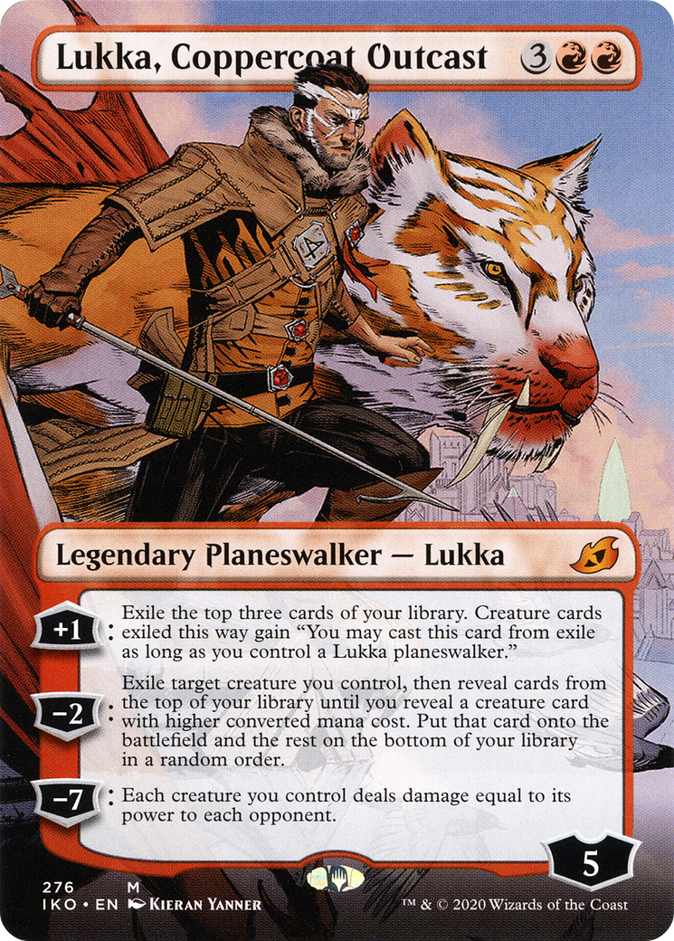 Lukka, Coppercoat Outcast (Borderless) (IKO-276) - Ikoria: Lair of Behemoths (Borderless)