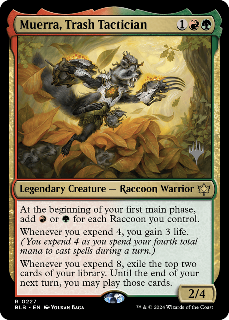 Muerra, Trash Tactician (PPBLB-227) - Bloomburrow Promos Foil