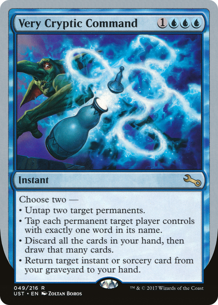 Very Cryptic Command (B) (UST-049) - Unstable Foil