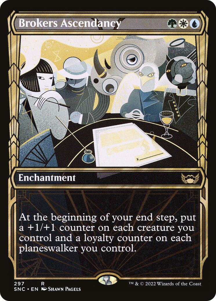Brokers Ascendancy (Showcase) (SNC-297) - Streets of New Capenna: (Showcase) Foil