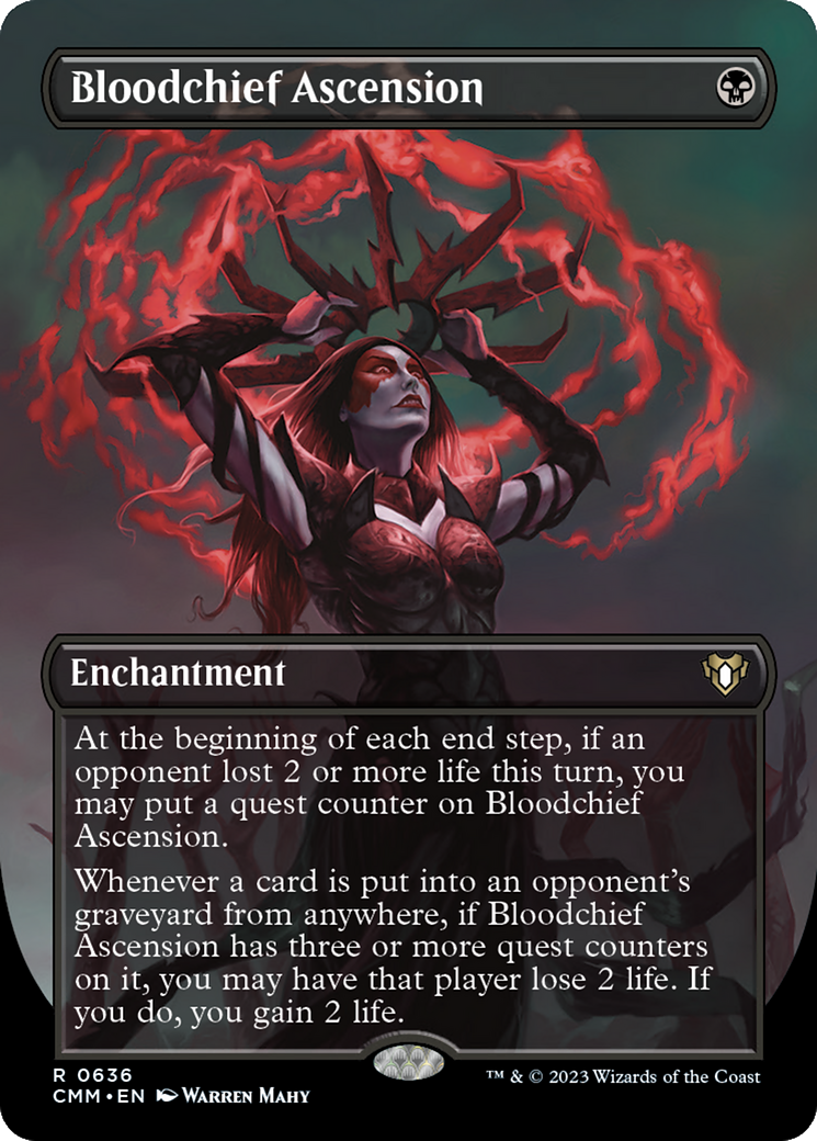 Bloodchief Ascension (Borderless) (CMM-636) - Commander Masters (Borderless) Foil
