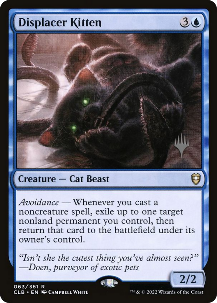 Displacer Kitten (PPLCI-063) - Battle for Baldur's Gate Promos: (stamped)