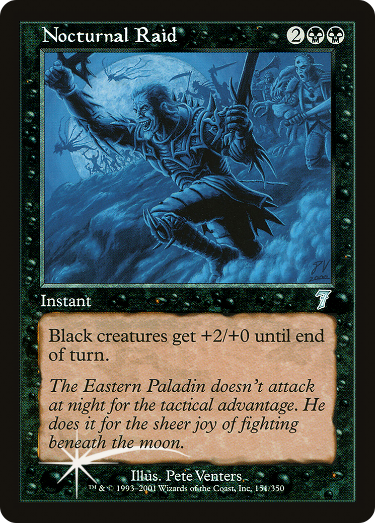 Nocturnal Raid (7ED-151) - 7th Edition Foil