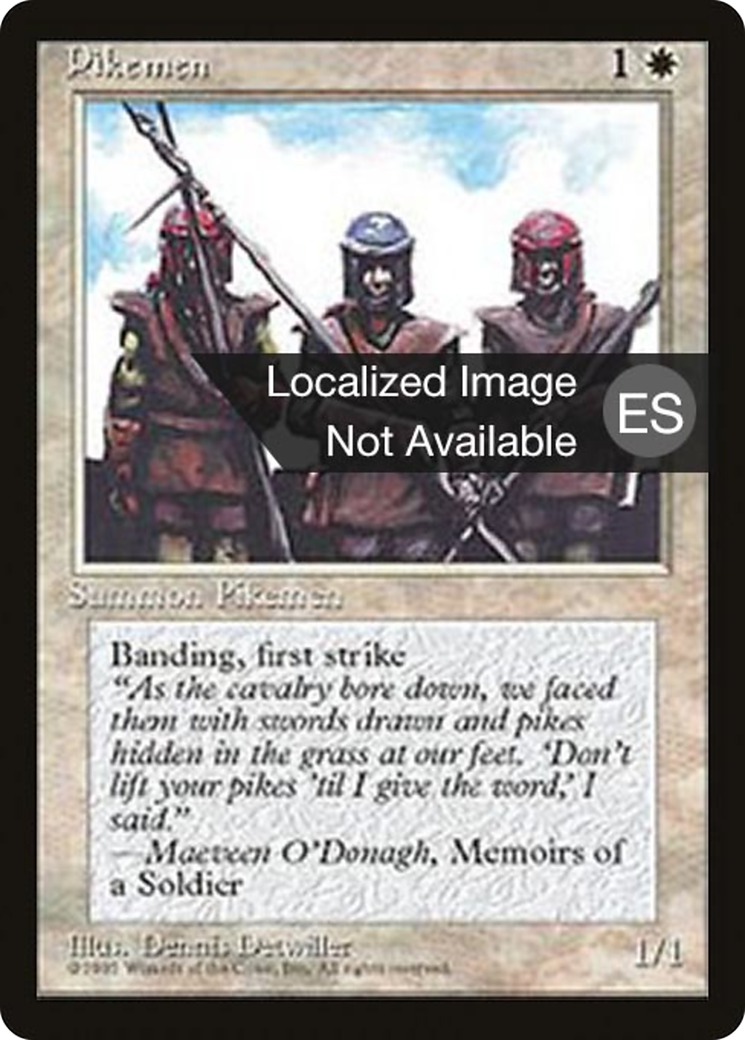 Pikemen (4BB-) - Fourth Edition Foreign Black Border