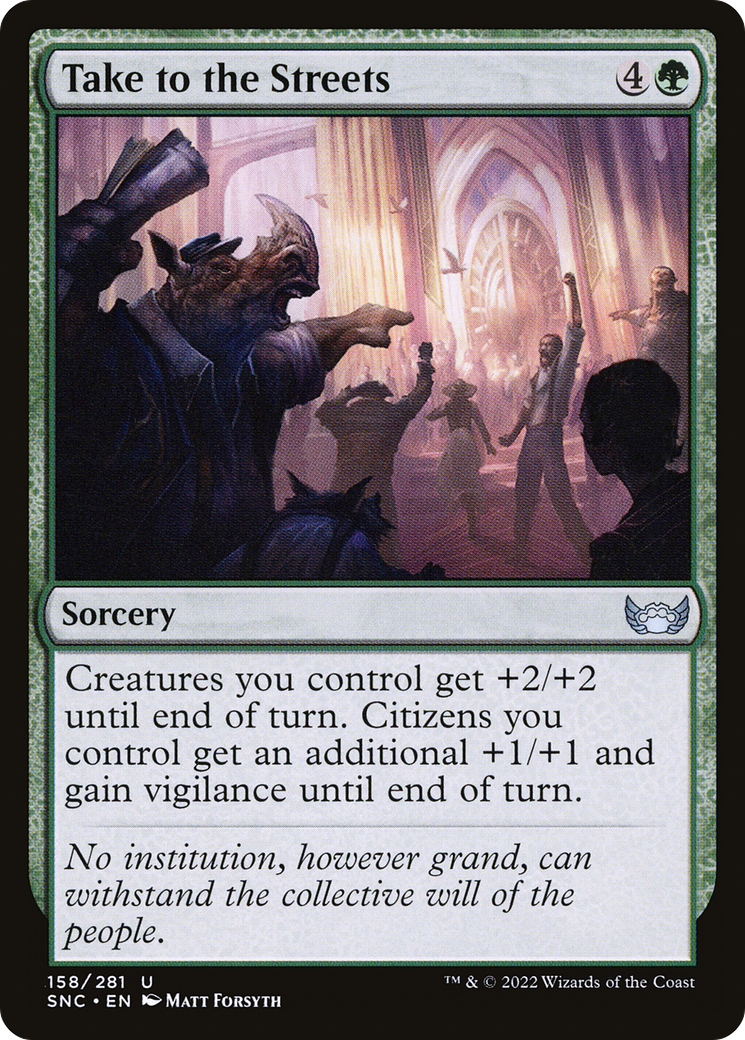 Take to the Streets (SNC-158) - Streets of New Capenna Foil