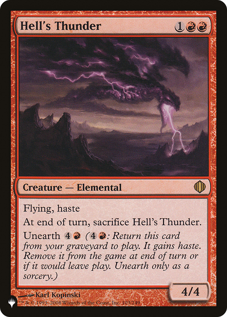 Hell's Thunder (LIST-ALA-103) - The List