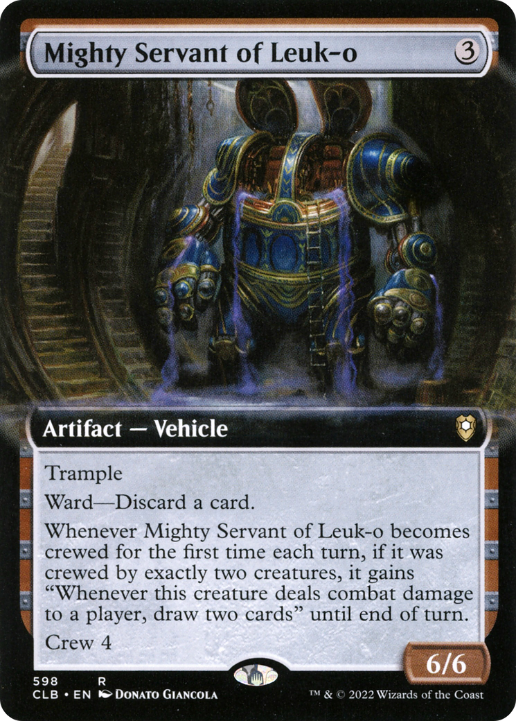 Mighty Servant of Leuk-o (Extended Art) (CLB-598) - Commander Legends: Battle for Baldur's Gate: (Extended Art) Foil