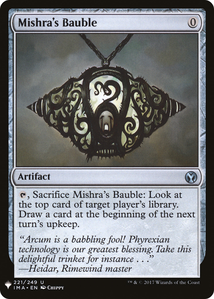Mishra's Bauble (LIST-221) - The List